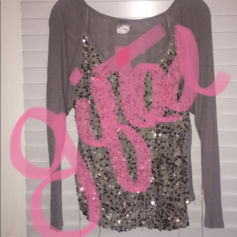 ❌DO NOT BUY❌Pretty Sequin Front Shirred